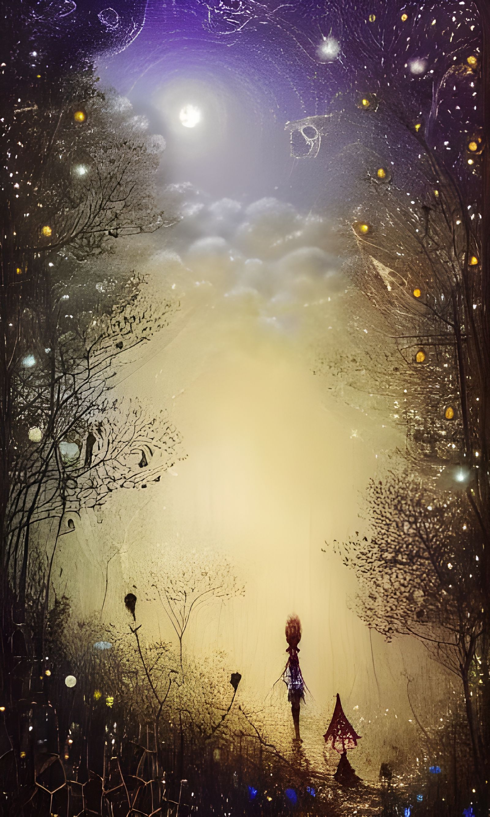 Magical Beehive Forest Textile Art Installation