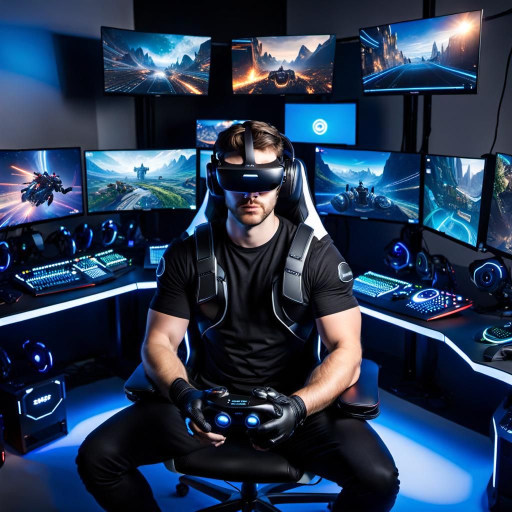 Immersive VR Gaming Experience in Hyperrealistic Detail