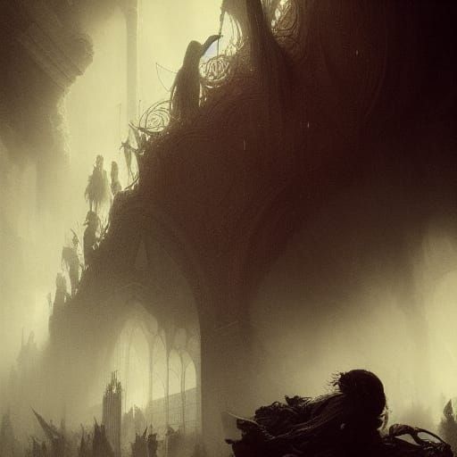 Procrastination Nation in Dark Fantasy Style