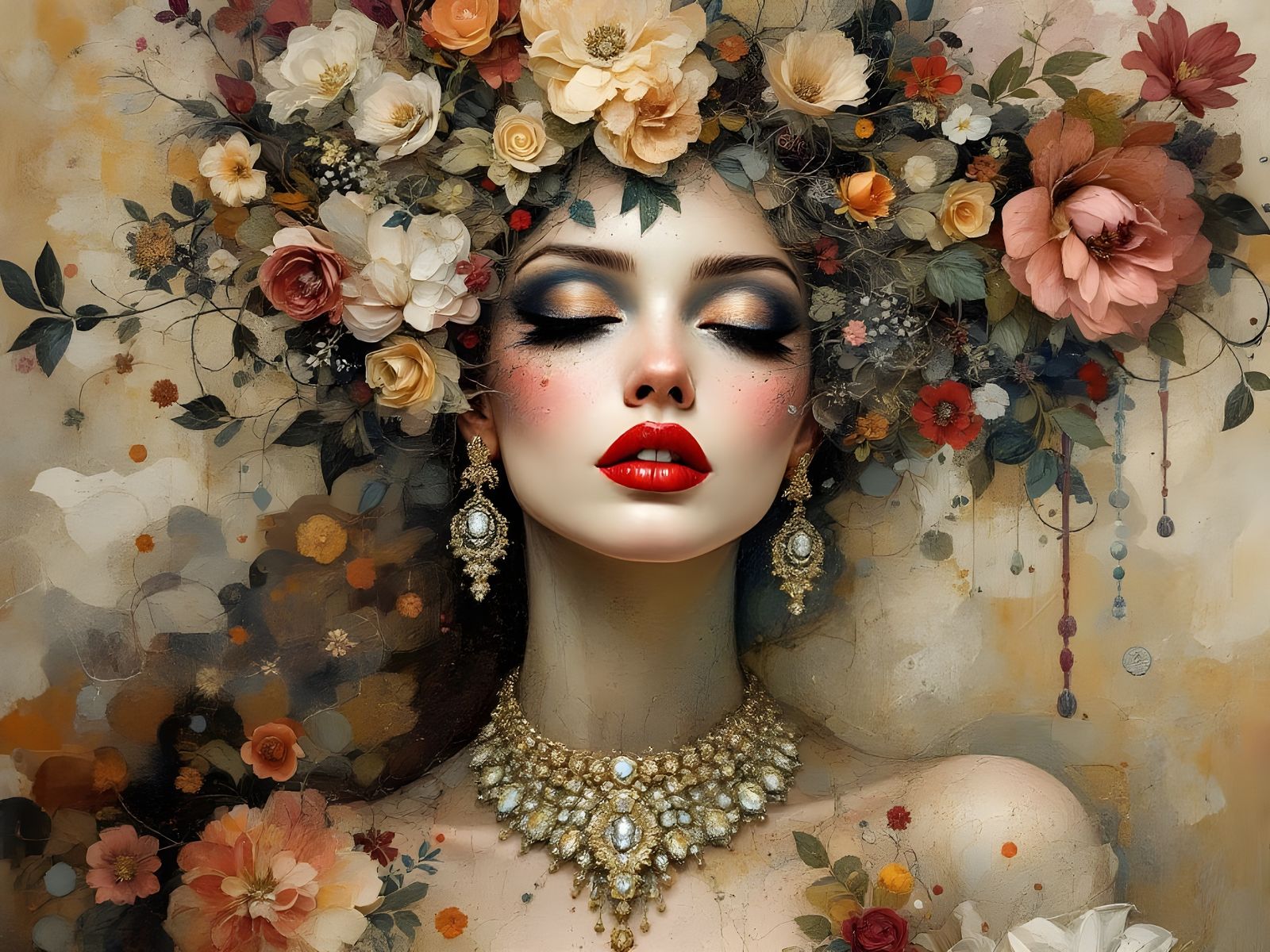 Elegant Woman in Radiant Splendor