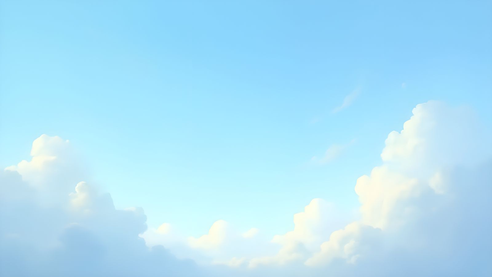 Calm Blue Sky Background in Soft Pastel Tones