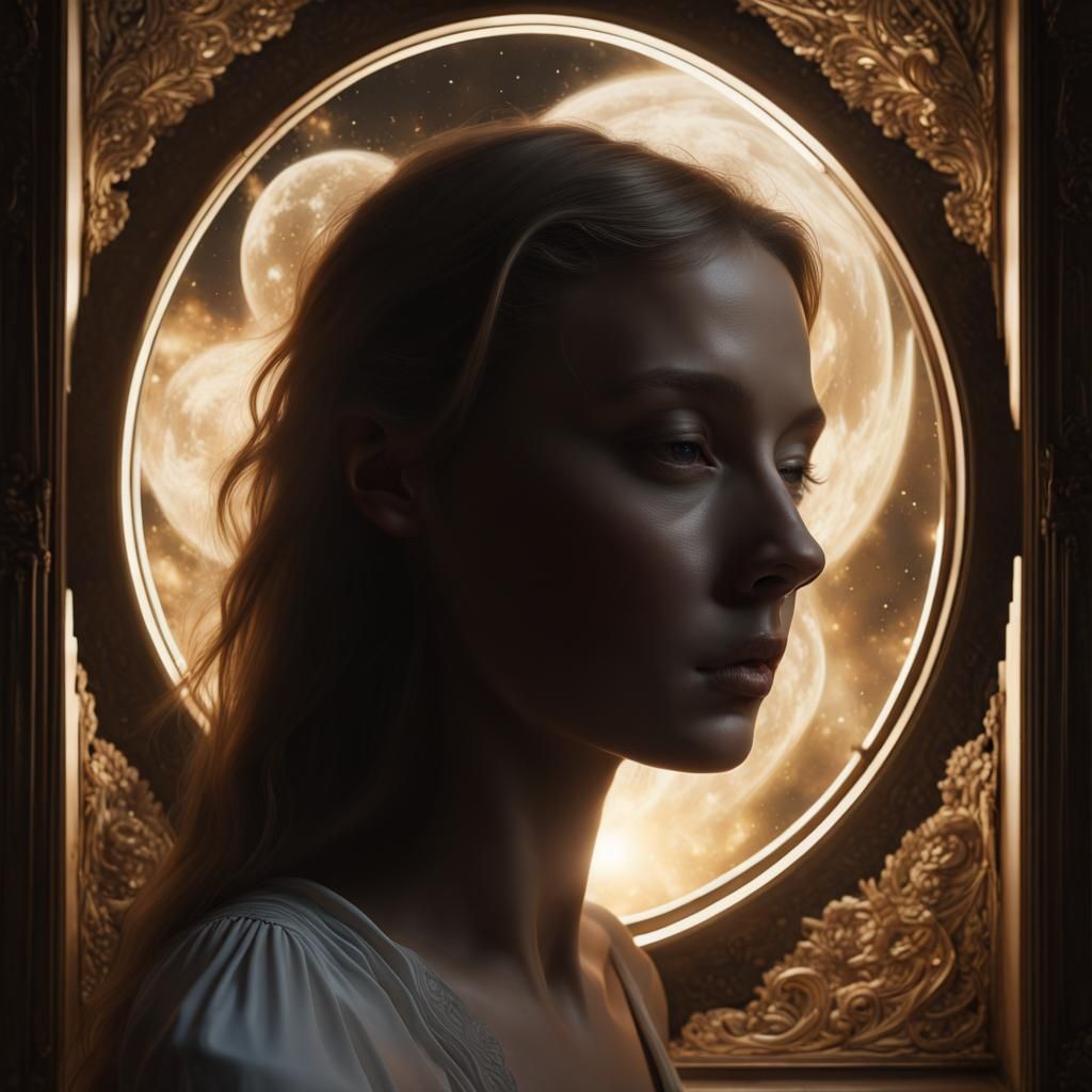 Epic Double Exposure Painting with Chiaroscuro Lighting