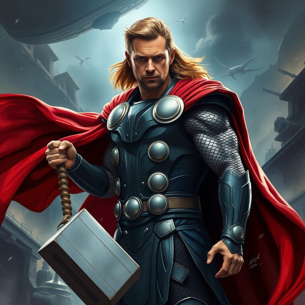 Daniel Craig as Thor in Cinematic Realism