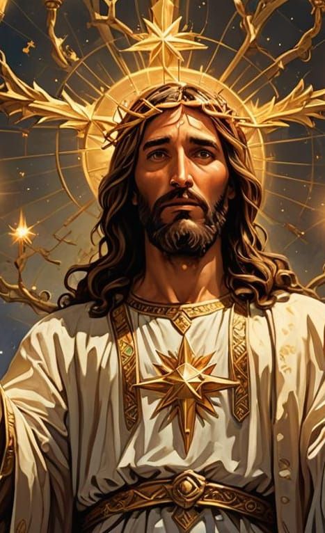 Jesus and the Seven-Branched Golden Menorah