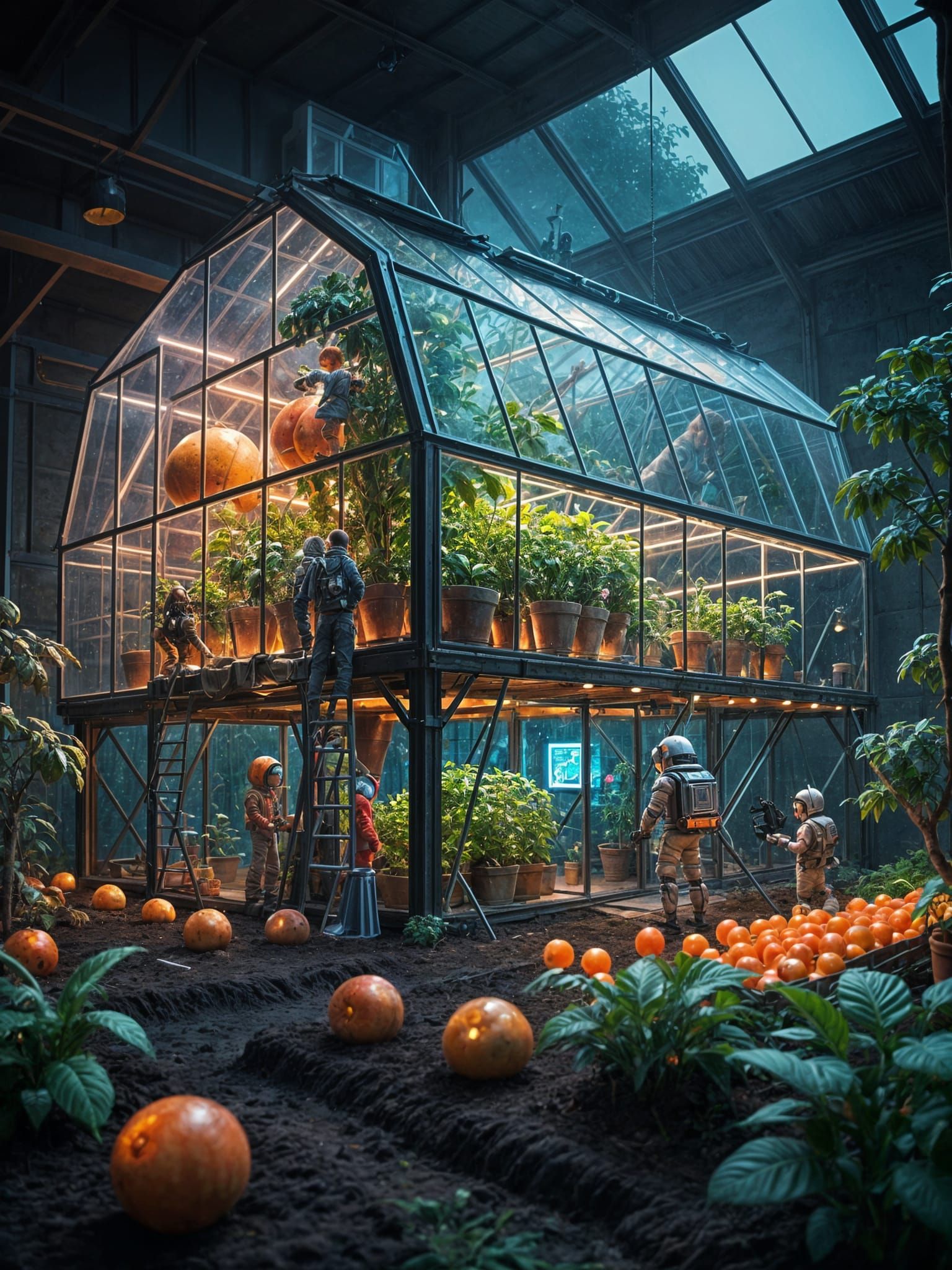 Mars Colonists Build Futuristic Home with Greenhouse Oasis