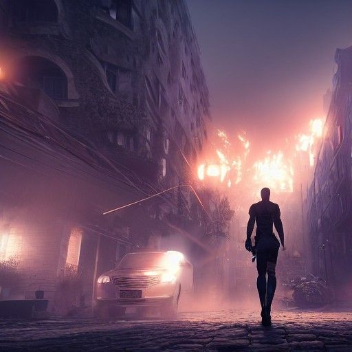 A Hero's Death in 3D with Volumetric Lighting
