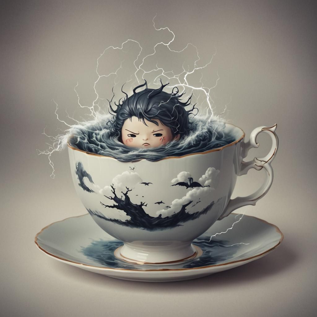 Storm in a Teacup AI Image