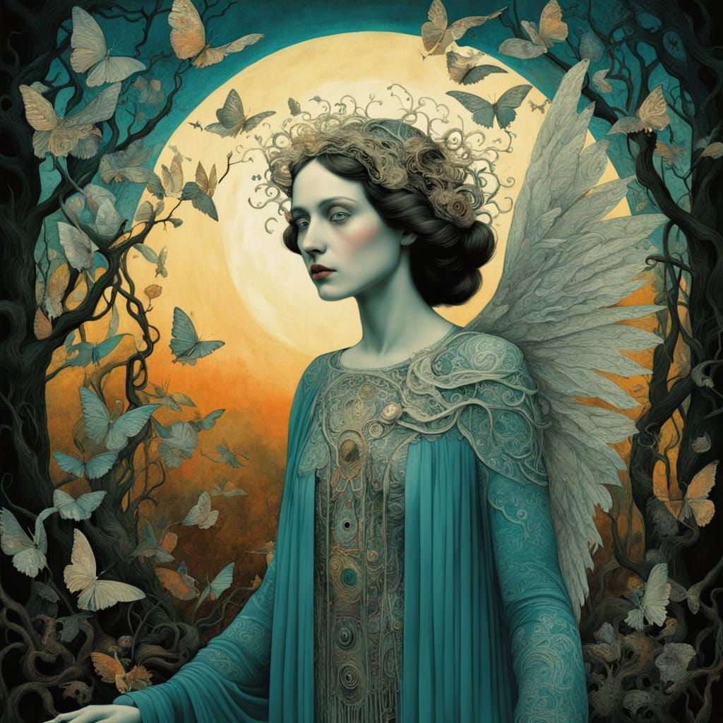 Dreamlike Surrealism: Falling Angels in Ethereal Labyrinth