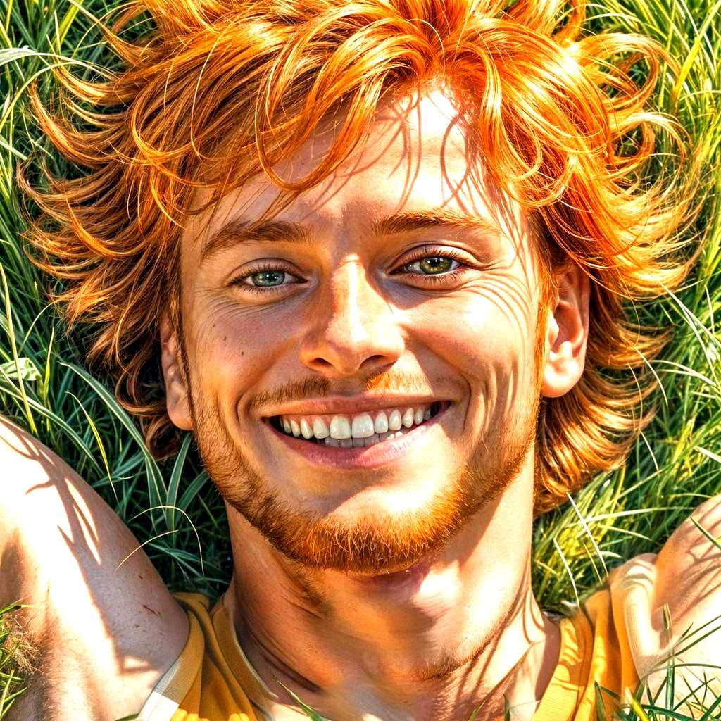 Elegant Hyper-Realistic Gentleman in Golden Hour Glow