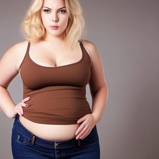 Two Attractive Women Comparing Figures