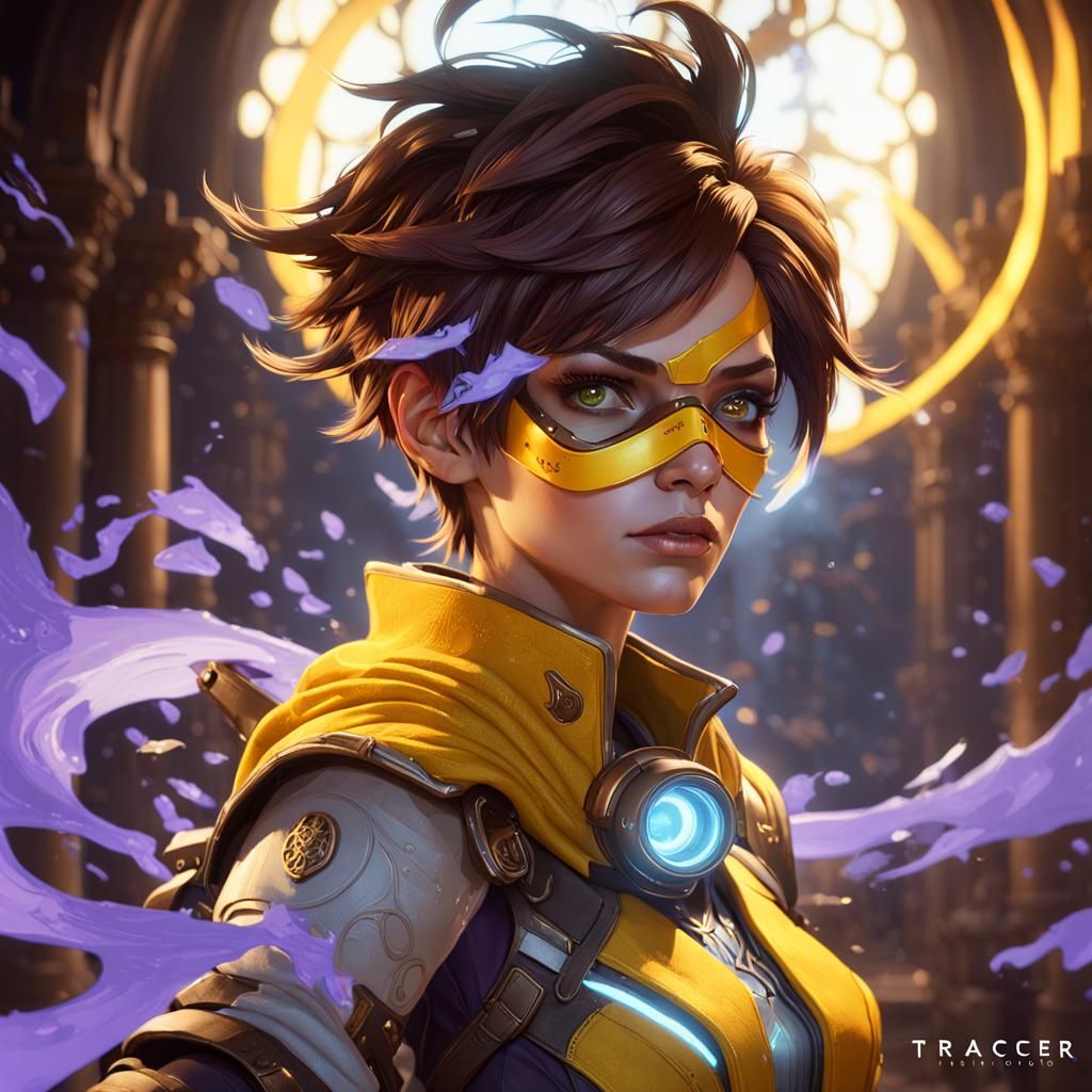 Tracer Oxton Dark Fantasy Concept Art