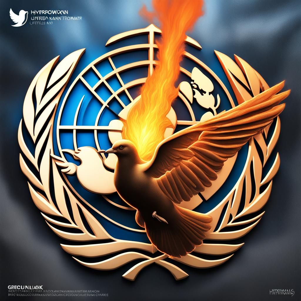 Fiery Earth with Dove Soaring, Hyperrealistic Art