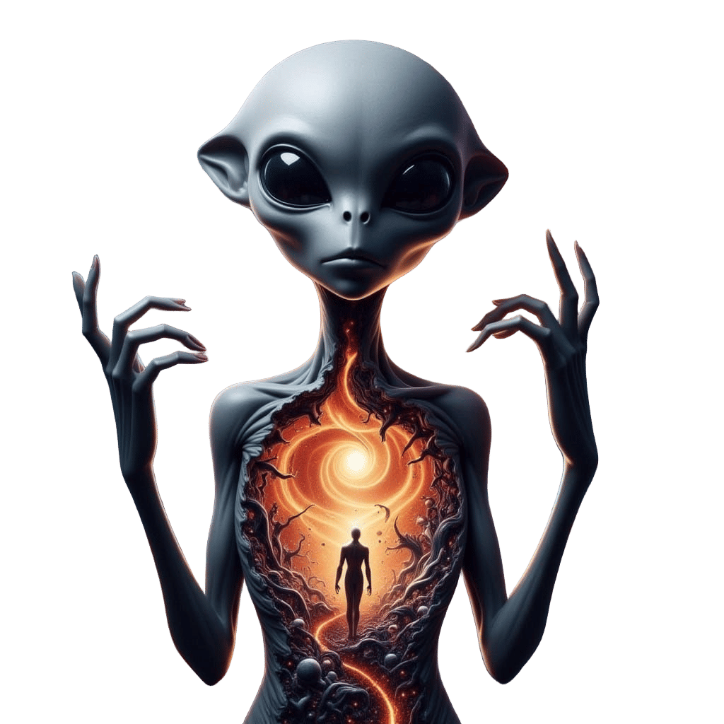 Hollow Alien Reveals Galaxy Interior