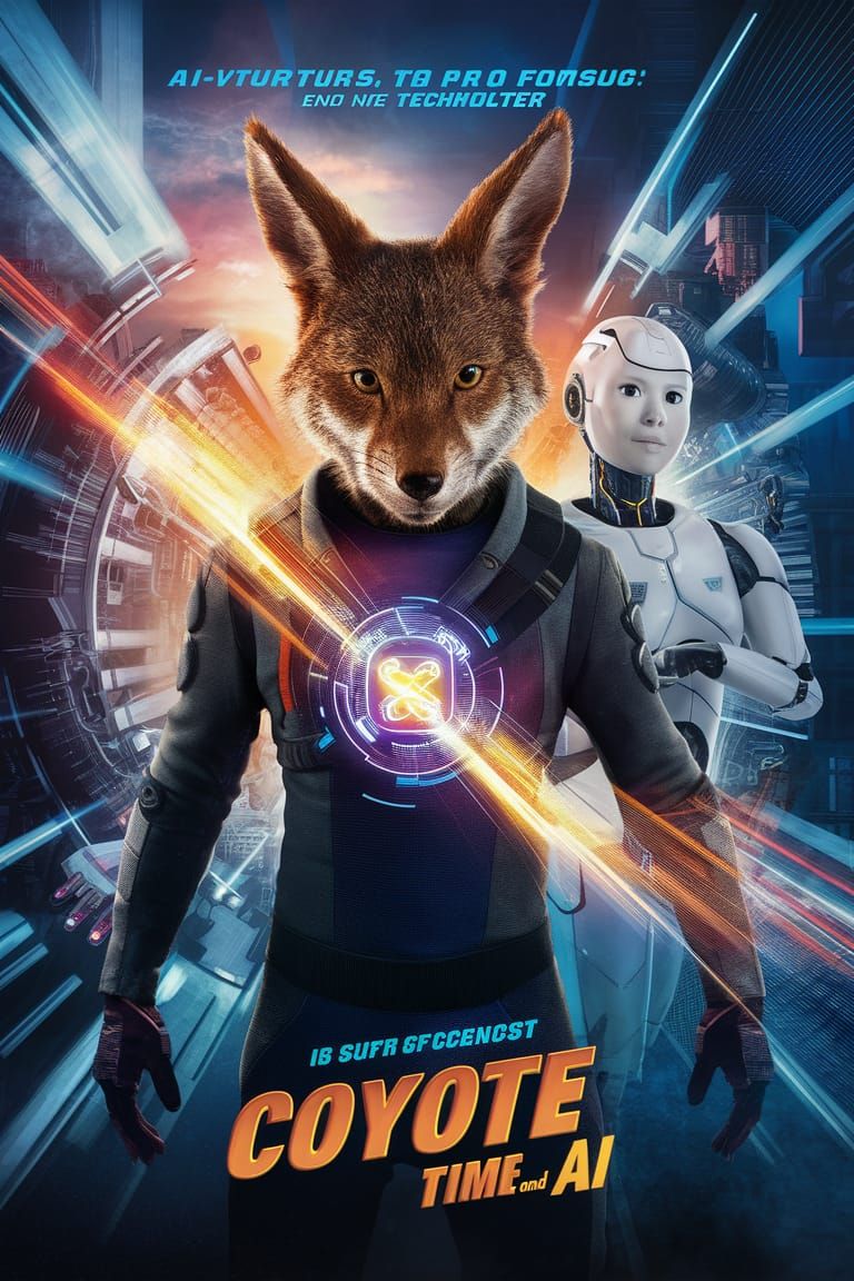 lol :)  "coyote time and AI" movie poster