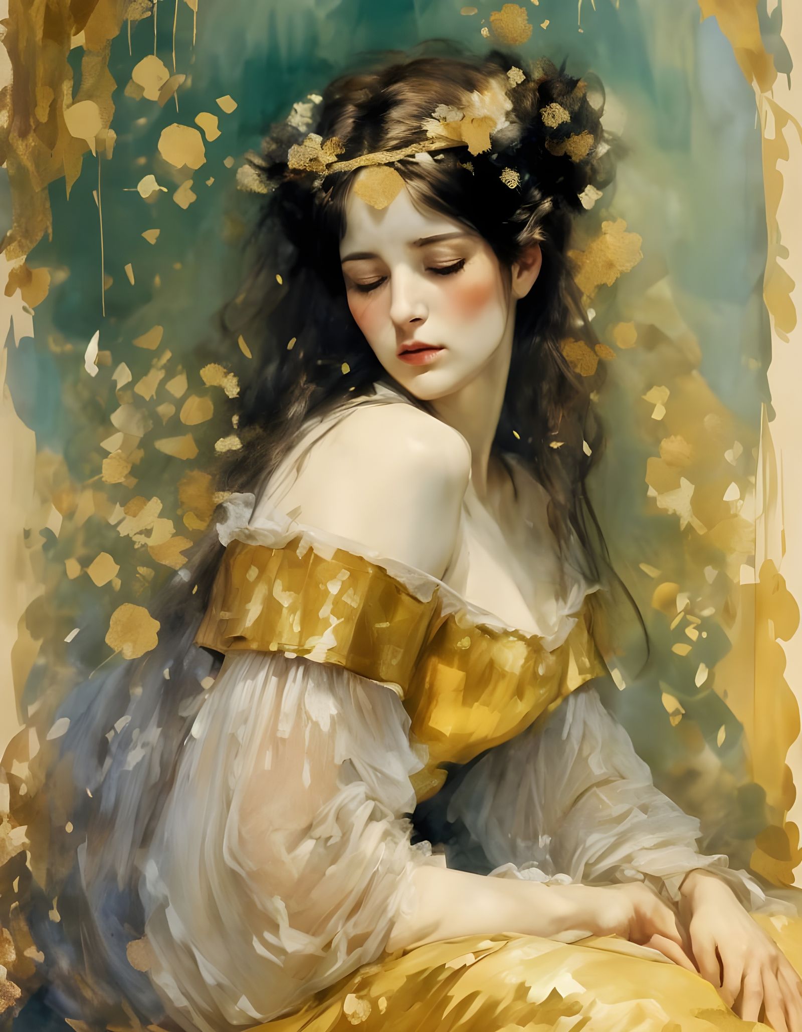 Enigmatic Beauty in Soft Light