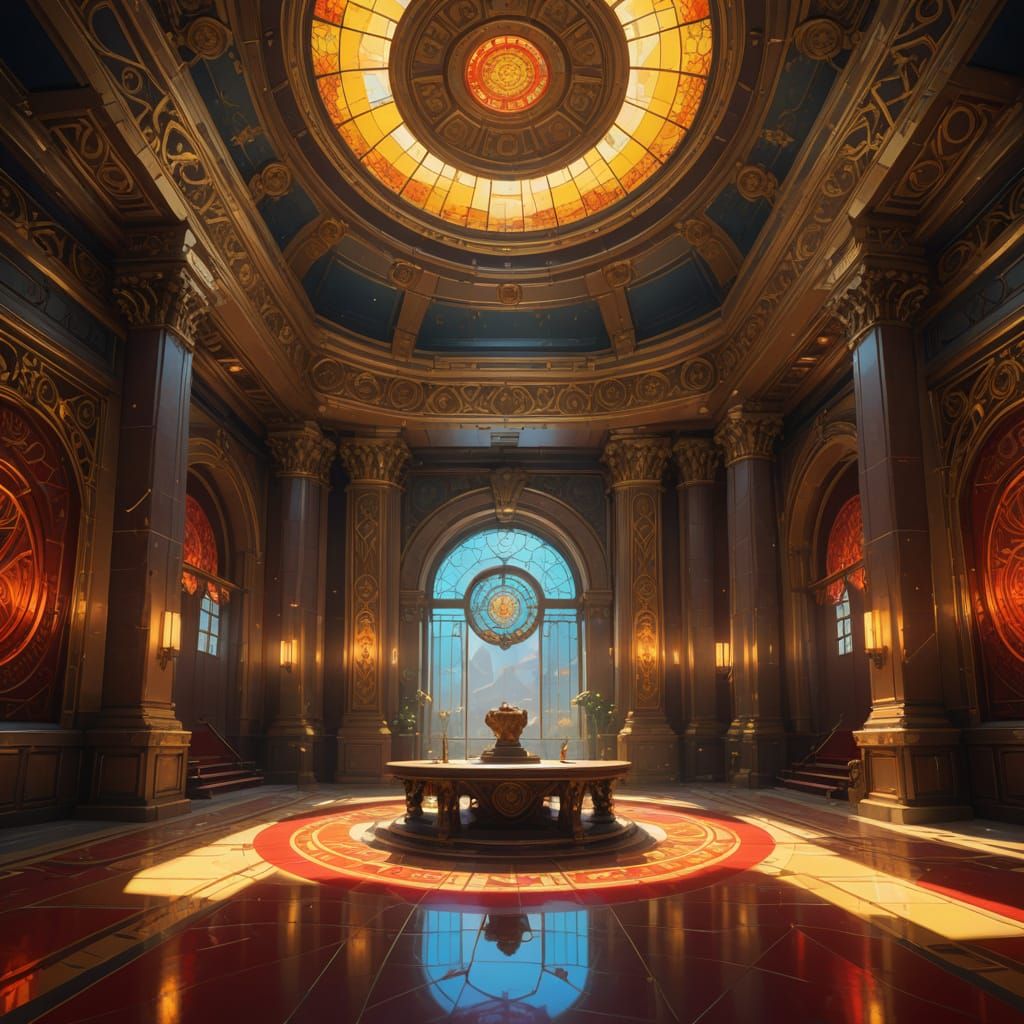 Intimate Council Chamber in Yellow Stone