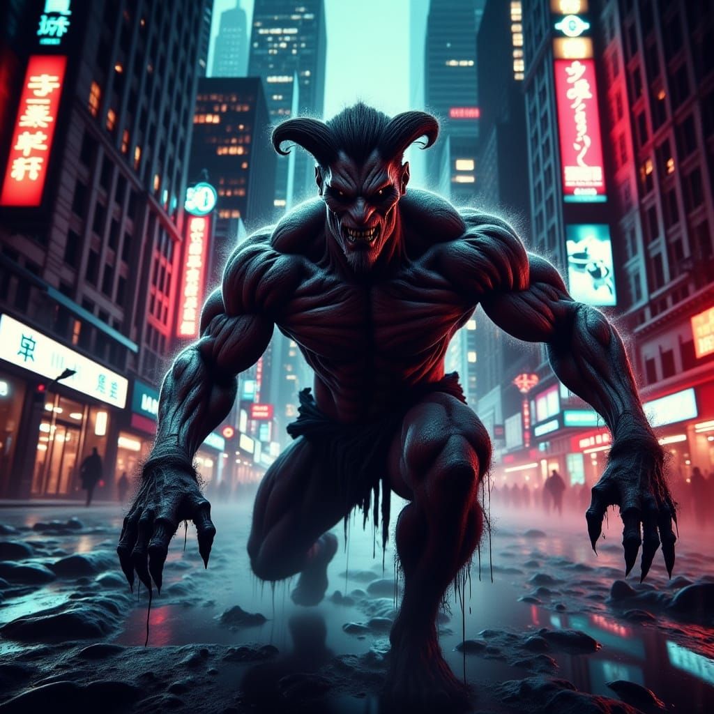 Surreal Beast Goddess Emerges in Manhattan