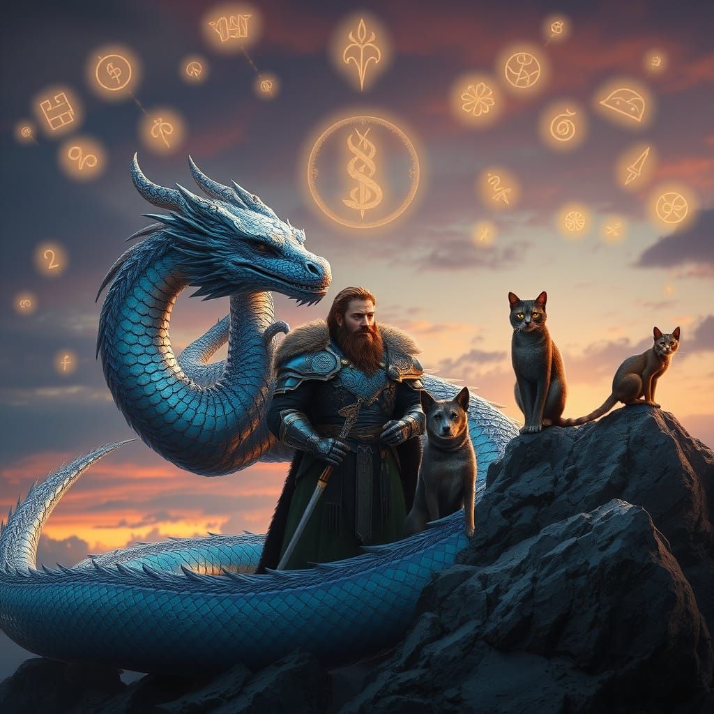 Ethereal Guardians Unite in a Fantasy Realm of Ancient Magic