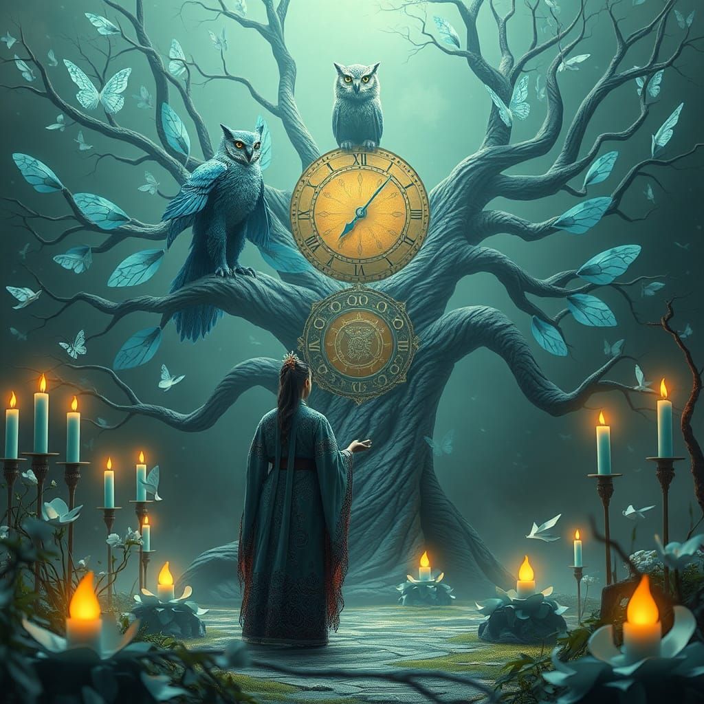 Mystical Shaman and Six-Armed Owl Leopard King