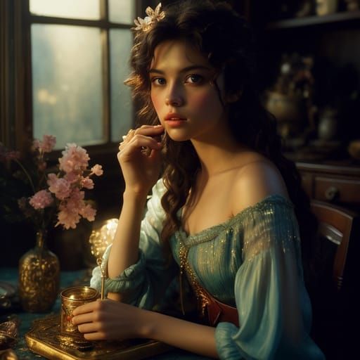 AI Image of a Brunette