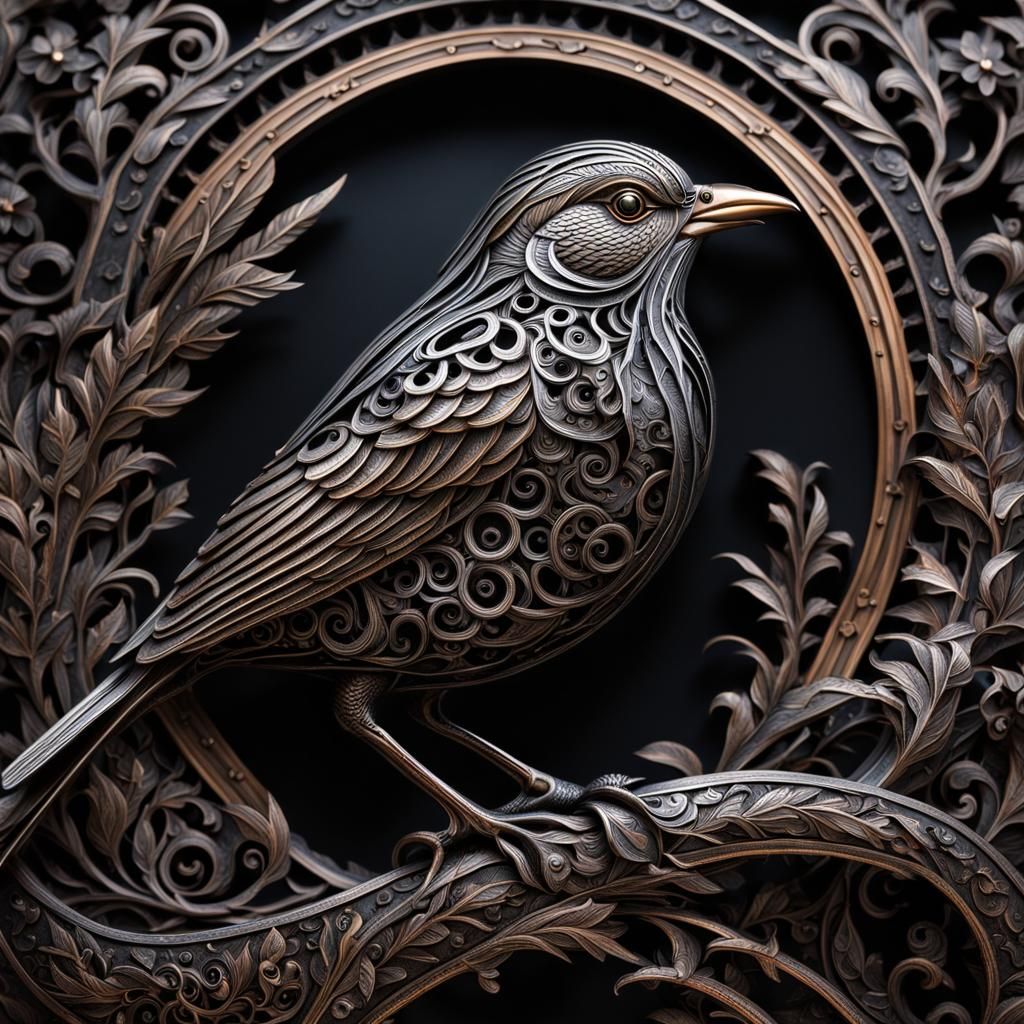 Metalwork Bird 🐦