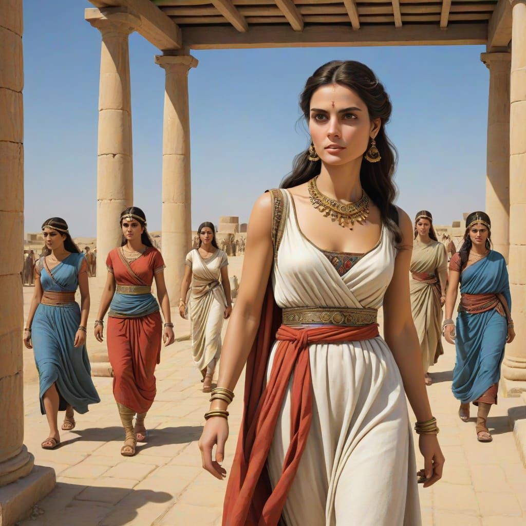 Viking Age Woman in Traditional Attire