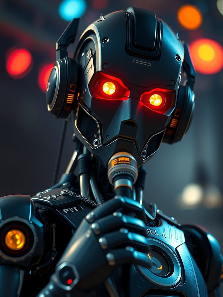 Robot Actor Low Battery Digital Matte Painting