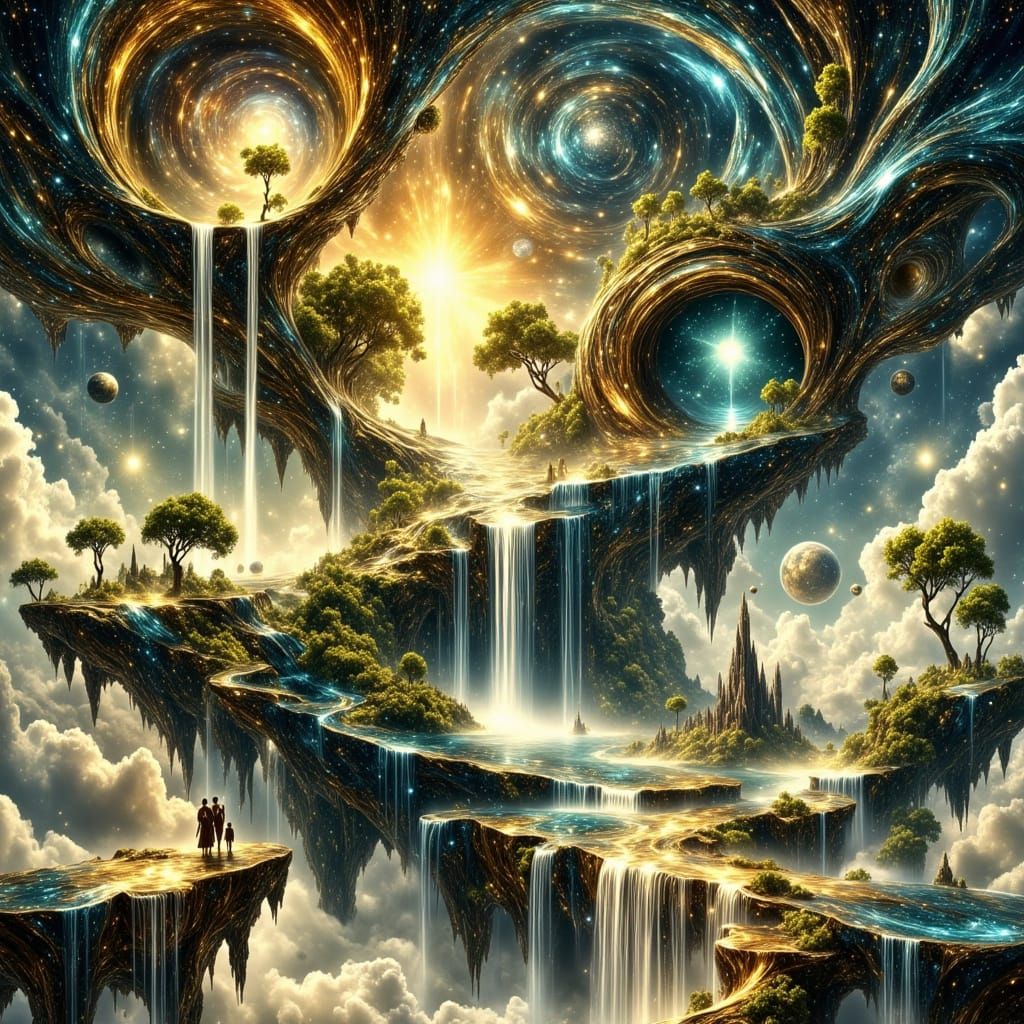 Mystical Tree Portal in Radiant Landscapes