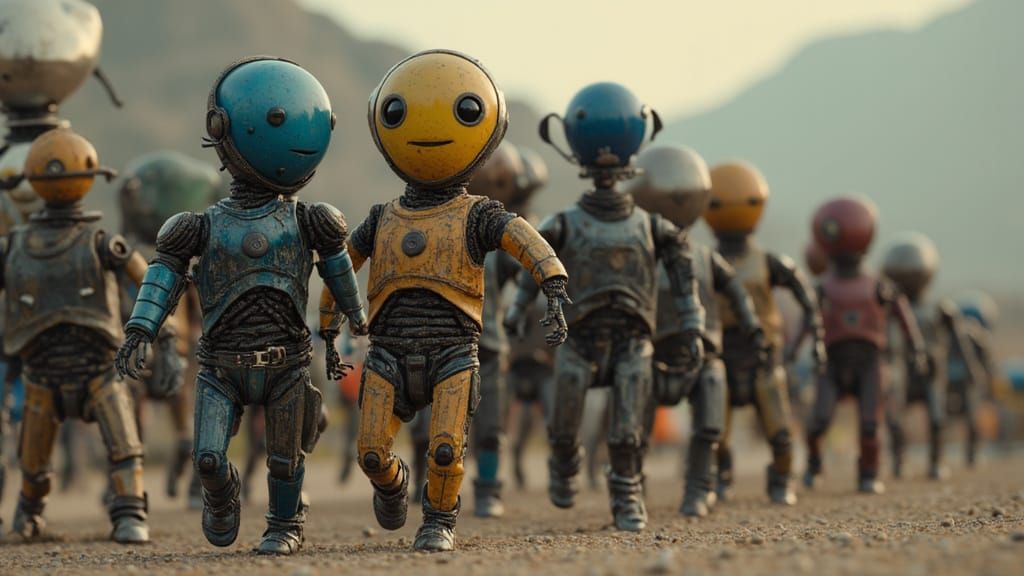 Photorealistic Robots and Aliens in Cinematic 4K