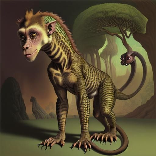 Surreal Hybrid Animals in Style of the Masters