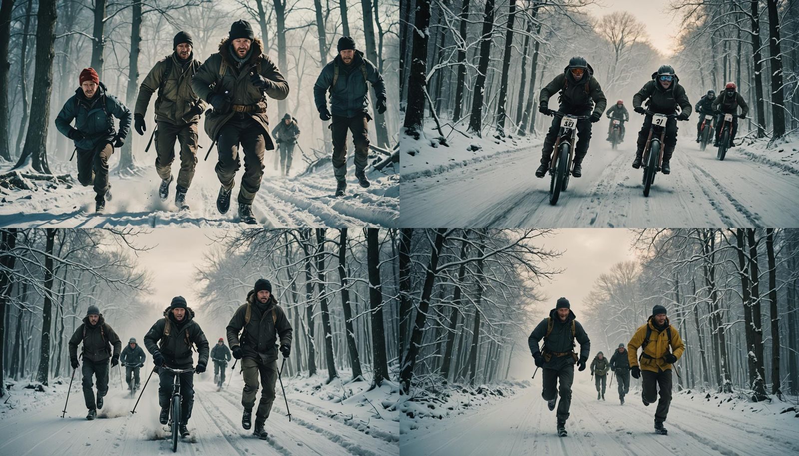 Frozen Lake Race: Winter Action in Cinematic Style