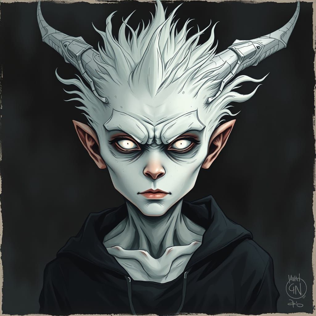 Surreal Horrorcore Portrait of a Malevolent Entity