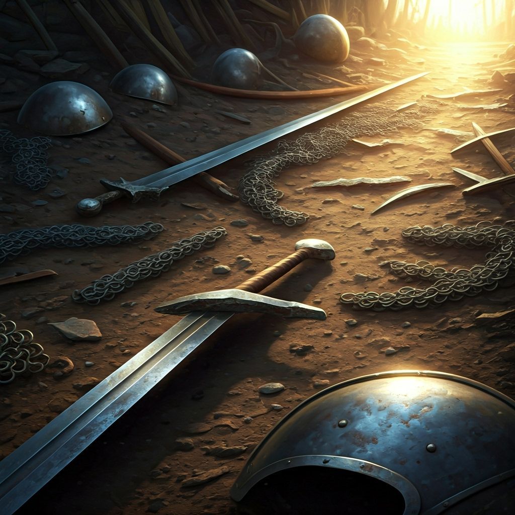 Battlefield Relics: Shattered Swords and Armor