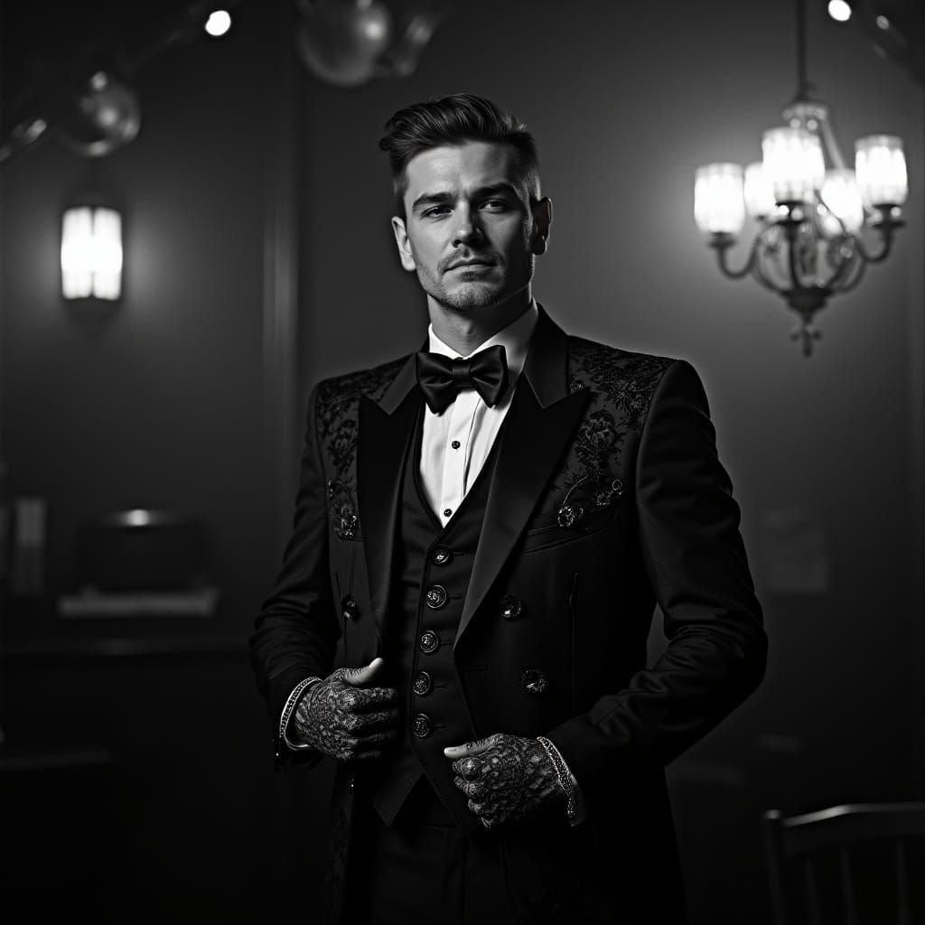 Dapper Gentleman on Karaoke Stage