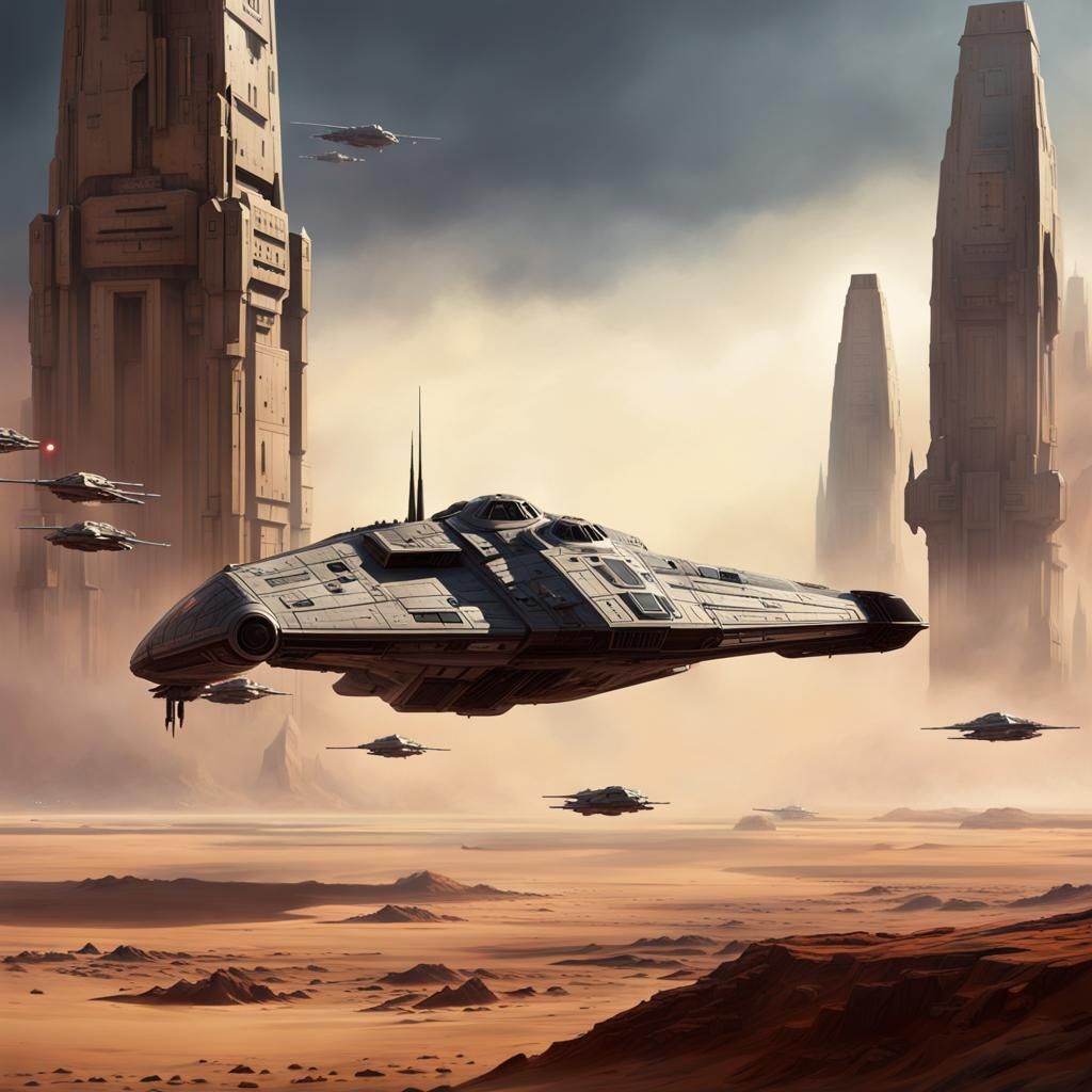 Imperial Drop Ship: Epic Star Wars Scene