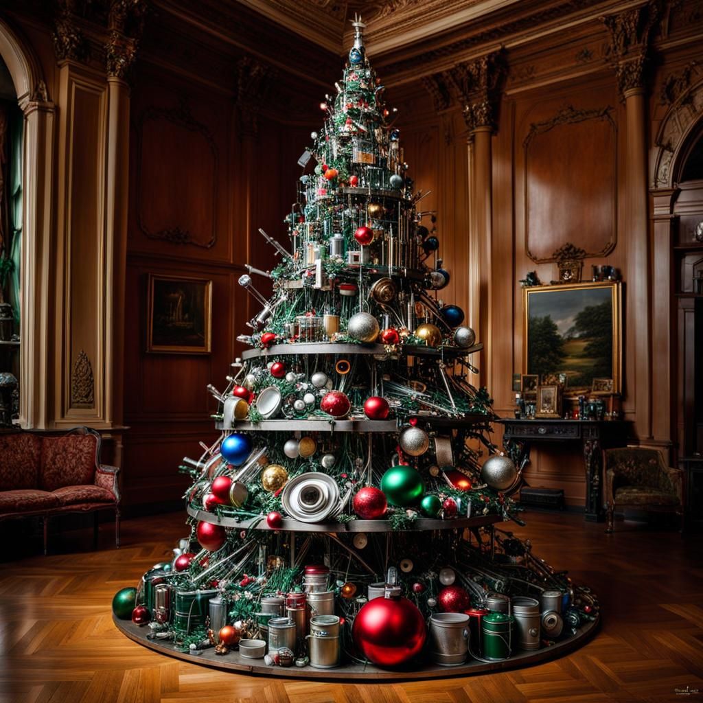 Recycled Christmas Tree