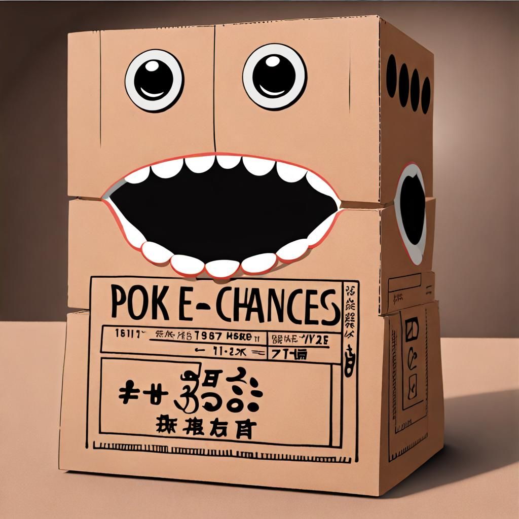 Abandoned Cardboard Sculpture with Raffle Ticket Details