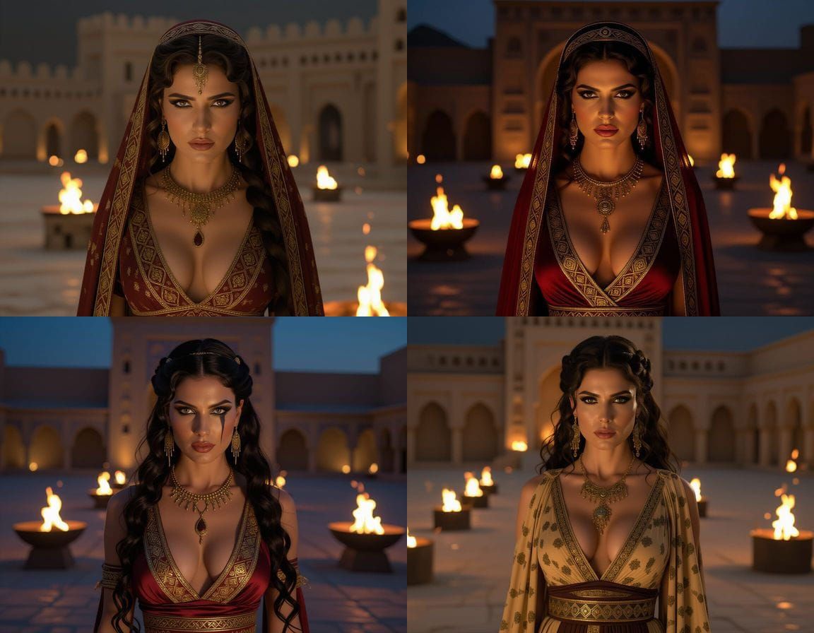 Roxana of Bactria in Ancient Palace