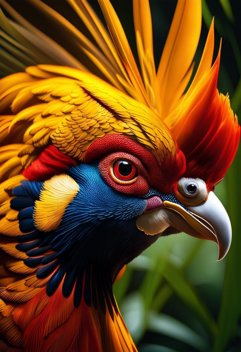 🐓🤎🪶Golden Pheasant Macaw hybrid🪶🤎🦜