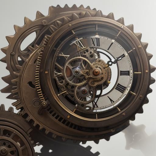 Steampunk Snail Shell Clockwork Macro Photography