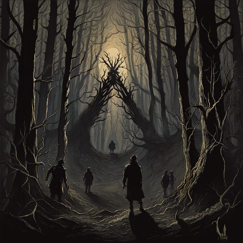 Blair Witch Movie Poster in Doré Style