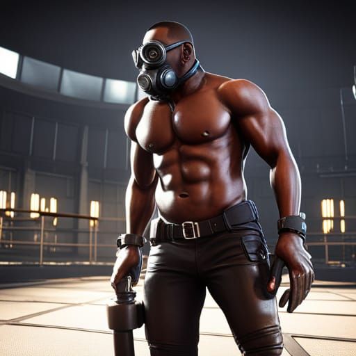 Muscular Men in Jail: 3D Cinematic Rendering