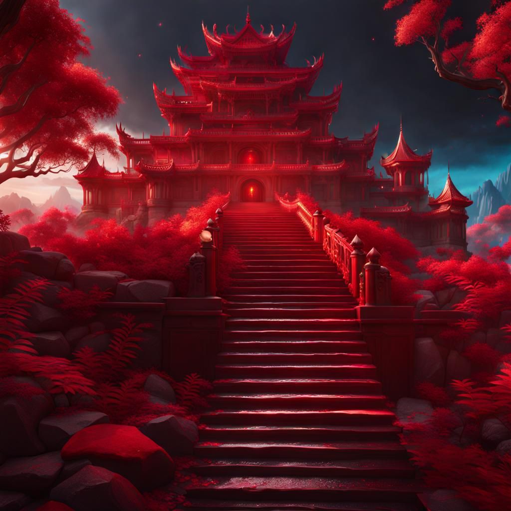 Ruby Red Toenails: A Detailed Matte Painting