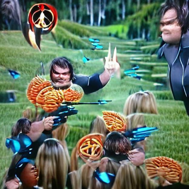 Jack Black Victorious in Hunger Games Arena