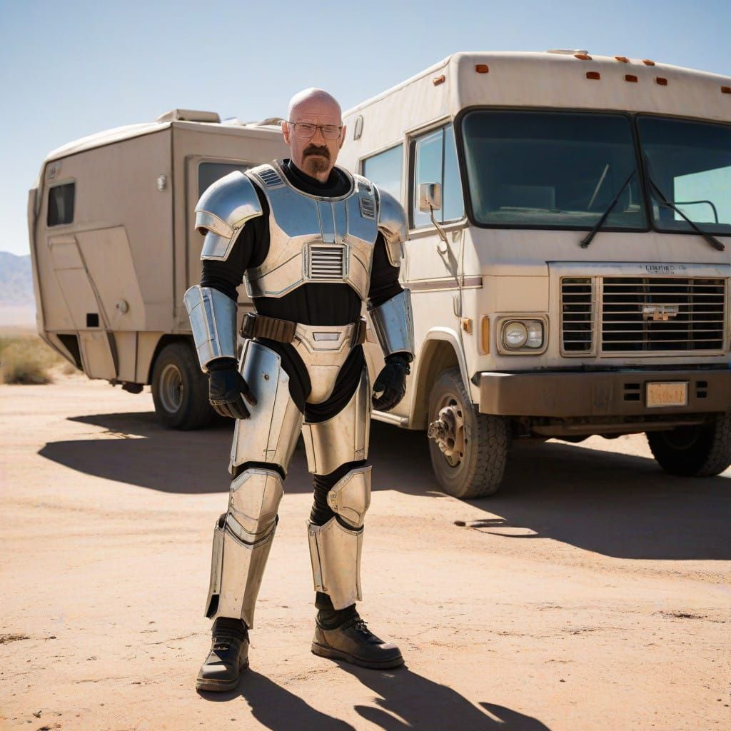 Walter White in Desert Armor Portrait