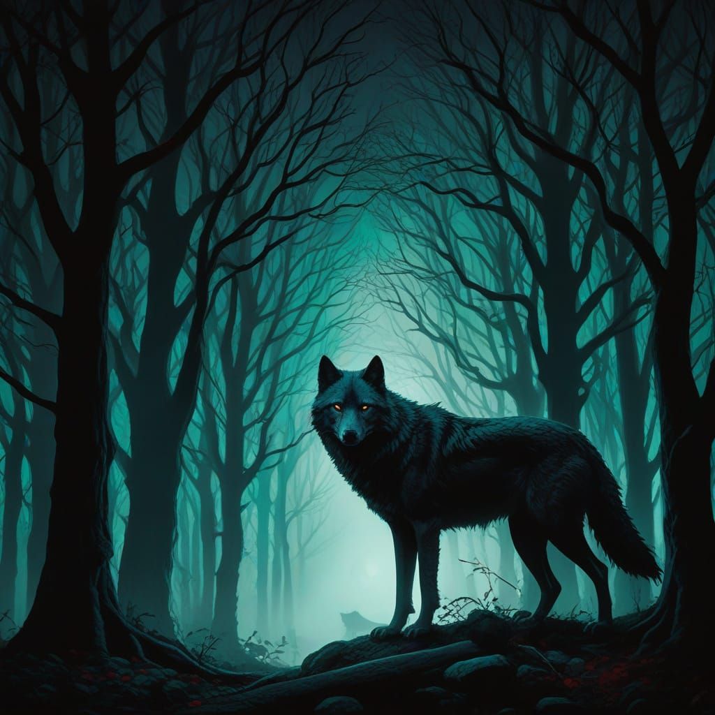 Grimm's Shadowy Hunter Stands Guard in Mysterious Forest