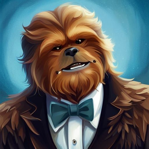 A Very Fancy Wookiee Character