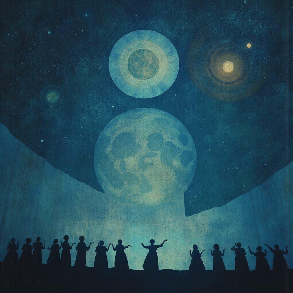 Worshiping Stars at Dawn in a Sparkling Night Sky