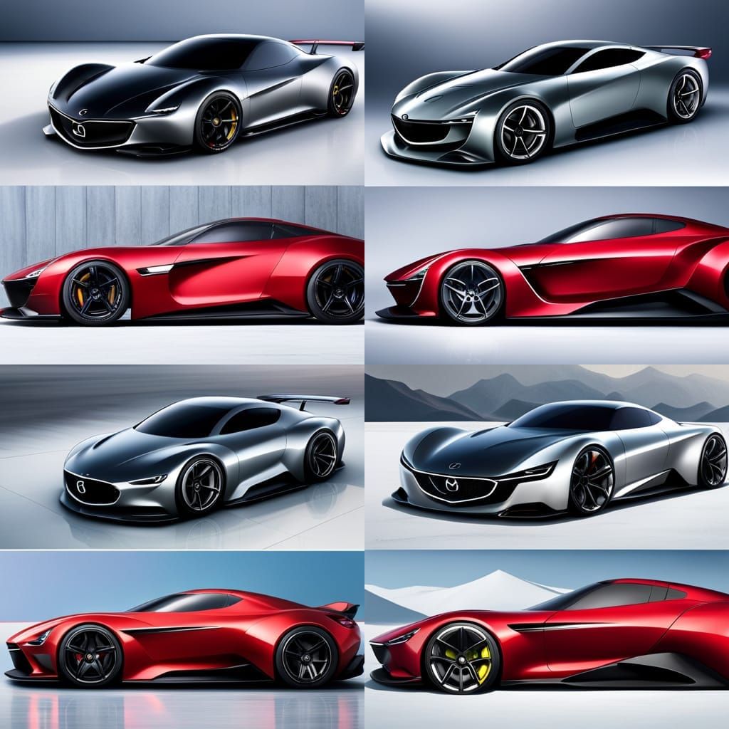 Futuristic Mazda RX9 Concept Car Design