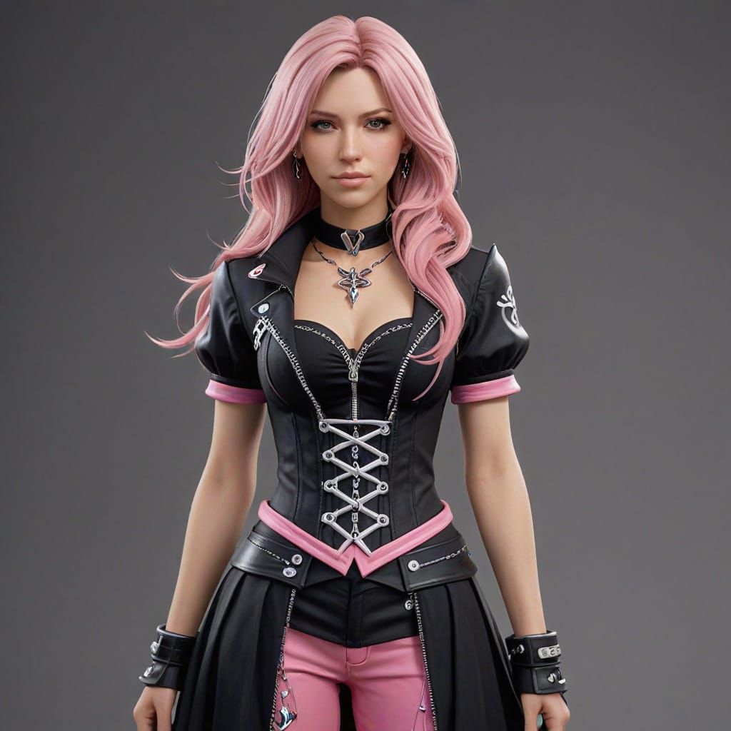 Woman in Kingdom Hearts Cosplay